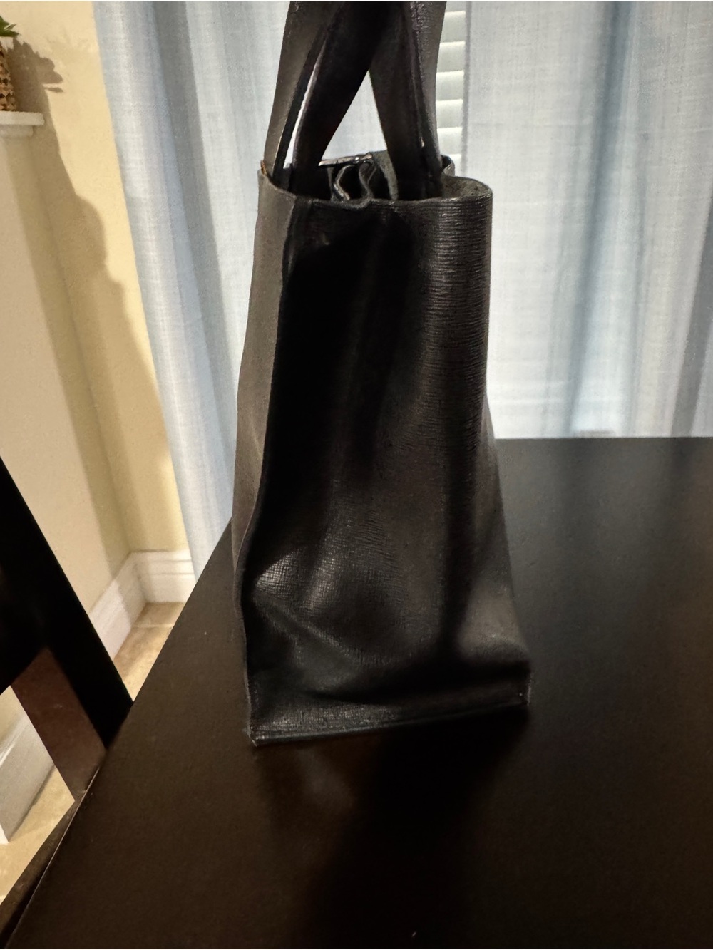 Furla Divide It Tote Structured Black Saffiano Leather - Picture 3 of 11